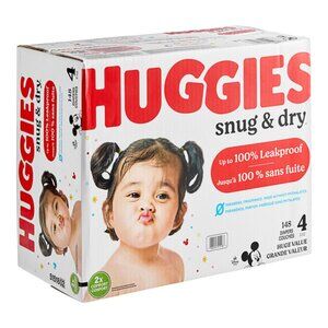 Huggies Snug & Dry Size 4 Baby Diapers - 148/Case